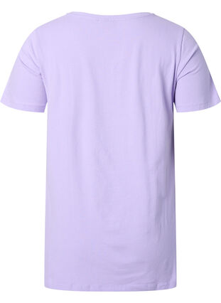Zizzifashion Basic plain cotton t-shirt, Lavender, Packshot image number 1