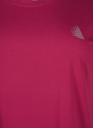 Zizzifashion Solid-coloured workout T-shirt, Anemone, Packshot image number 2