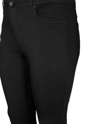 Zizzifashion Stay black Amy jeans with high waist, Black, Packshot image number 2