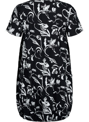 Zizzifashion Short-sleeved, printed cotton dress, , Packshot image number 1
