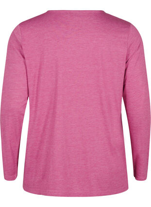 Zizzifashion Long-sleeved T-shirt with round neck, Malaga Mel., Packshot image number 1