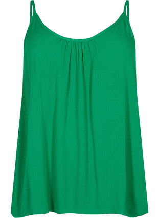 Zizzifashion Strap top in viscose, Jolly Green, Packshot image number 0