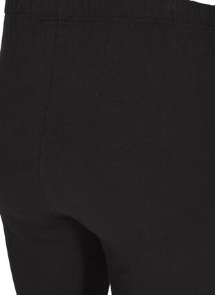 Zizzifashion Leggings in cotton with lining, Black, Packshot image number 2