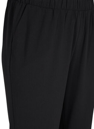 Zizzifashion Flared trousers with pockets, Black, Packshot image number 2