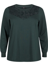 Sweatshirt with lace details