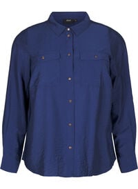 Shirt with collar and chest pockets