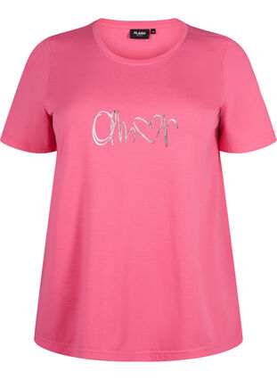 Zizzifashion FLASH - T-shirt with motif, Hot Pink Amour, Packshot image number 0