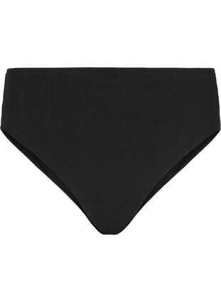 Zizzifashion Bikini briefs with crepe structure, Black, Packshot image number 1