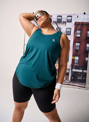 Zizzifashion Training top with a round neck, Deep Teal, Image image number 0
