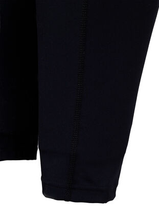 Zizzifashion 7/8 training tights with pockets, Black, Packshot image number 3