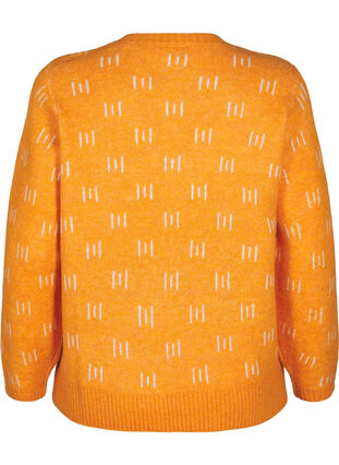 Zizzifashion Patterned pullover, Yam Birch Comb, Packshot image number 1