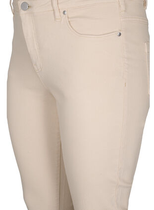 Zizzifashion Close-fitting Emily capri trousers, Oatmeal, Packshot image number 2