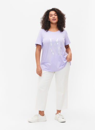 Plus Size Lilac Purple Oversized T-Shirt