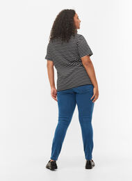 High-waisted super slim Amy jeans , Mid Blue, Model