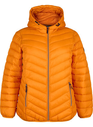 Zizzifashion Lightweight jacket with hood, Marmelade, Packshot image number 0