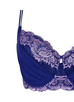 Eashery Lace Bras for Women Women's Cotton Unlined Underwire Bra Purple 38  85 