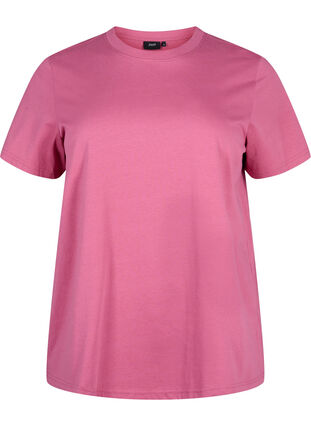 Zizzifashion Basic cotton T-shirt with round neck, Malaga, Packshot image number 0