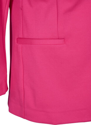 Zizzifashion Simple blazer with button closure, Raspberry Sorbet, Packshot image number 3