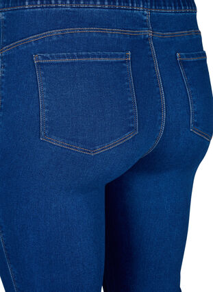 Zizzifashion Denim knickers with elastic waistband, Dark Blue Denim, Packshot image number 3