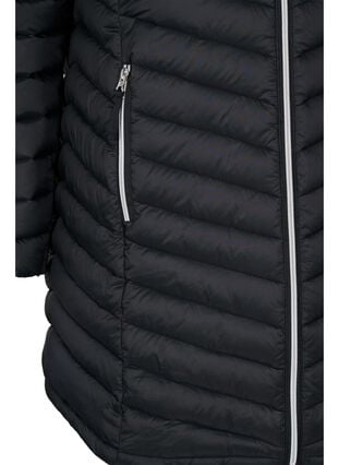 Zizzifashion Lightweight jacket with pockets and detachable hood, Black, Packshot image number 3