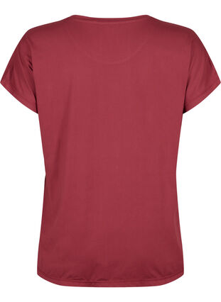 Zizzifashion Short-sleeved workout t-shirt, Cordovan, Packshot image number 1