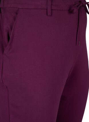 Zizzifashion Cropped Maddison trousers, Potent Purple, Packshot image number 2