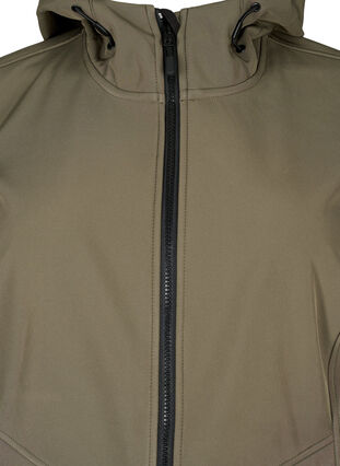 Zizzifashion Short softshell jacket with pockets, Bungee Cord , Packshot image number 2