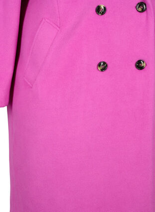 Coat with double-breasted button - - Pink Zizzifashion - 42-60 Sz. closure