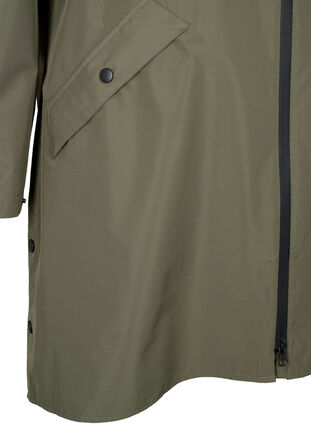 Zizzifashion Raincoat with pockets and hood, Grape Leaf, Packshot image number 3