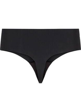 Zizzifashion 2-pack seamless g-string, Black, Packshot image number 1