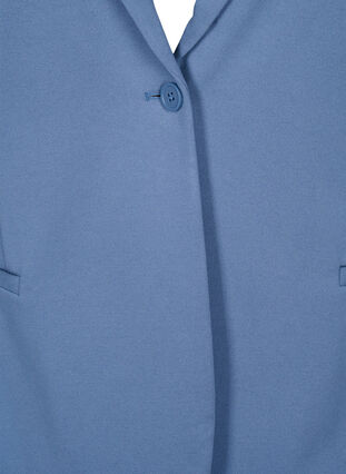 Zizzifashion Simple blazer with button closure, Moonlight Blue, Packshot image number 2