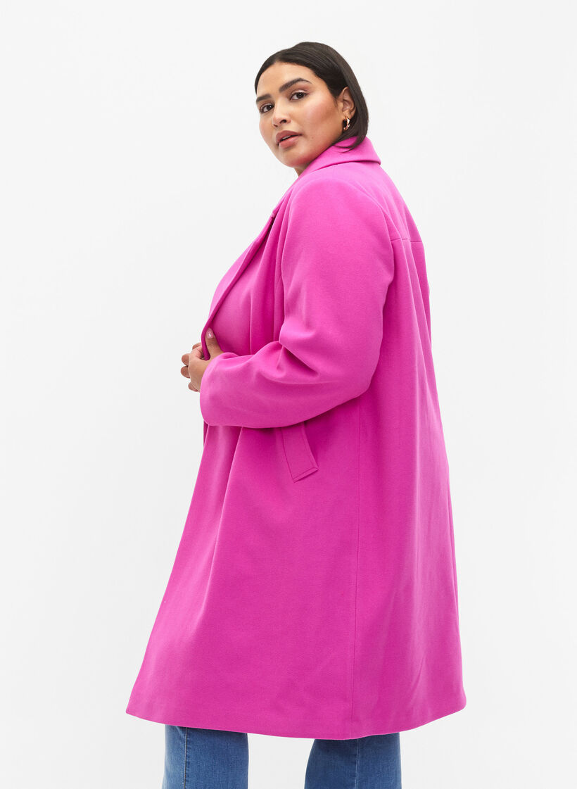 Coat with double-breasted button closure - 42-60 Pink Zizzifashion - - Sz
