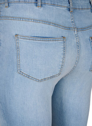 Zizzifashion Slim fit jeans with abrasion details, Light Blue, Packshot image number 3