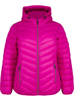 Zizzifashion Lightweight jacket with hood, Fuchsia Red, Packshot image number 0