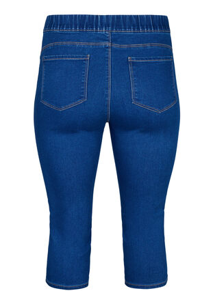 Zizzifashion Denim knickers with elastic waistband, Dark Blue Denim, Packshot image number 1