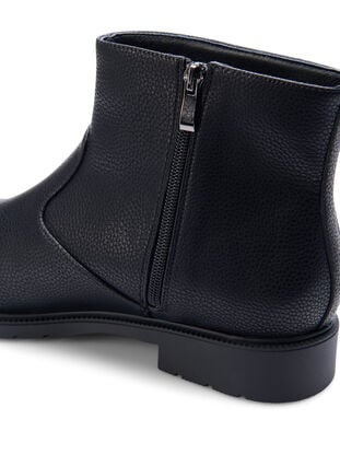 Zizzifashion Wide fit - Chelsea leather boot, Black, Packshot image number 3