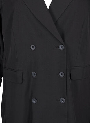 Zizzifashion Double-breasted blazer dress, Black, Packshot image number 2