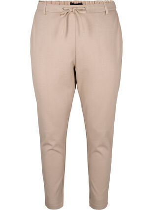 Zizzifashion Cropped Maddison trousers, Silver Mink, Packshot image number 0