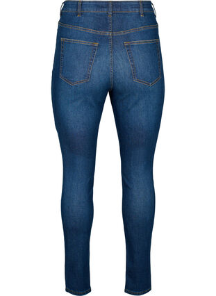 High waisted Amy jeans with super slim fit - Purple - Sz. 42-60 - Zizzi  Outlet