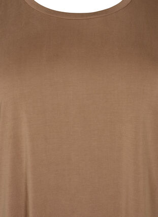 Zizzifashion T-shirt in TENCEL™ Modal with round neck, Coca Mocha, Packshot image number 2