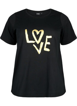 Zizzifashion FLASH - T-shirt with motif, Black Heart, Packshot image number 0