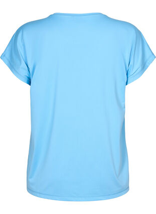 Zizzifashion Short sleeved workout t-shirt, Alaskan Blue, Packshot image number 1