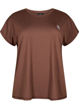 Zizzifashion Short-sleeved training t-shirt, Chocolate Martini, Packshot image number 0