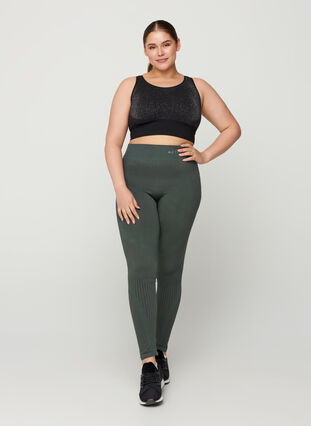 Shape Green Body Print High Waist Leggings