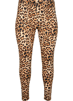 Zizzifashion Viscose leggings with leopard print, Leo, Packshot image number 0