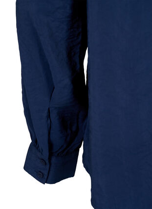 Zizzifashion Long-sleeved shirt in TENCEL™ Modal, Navy Blazer, Packshot image number 4