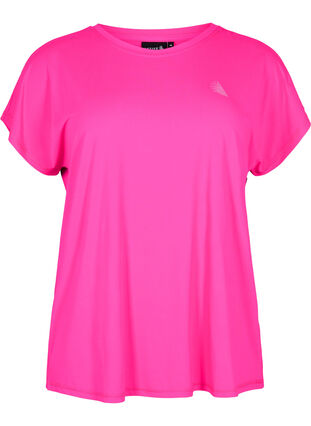 Zizzifashion Short-sleeved training t-shirt, Neon Pink Glo, Packshot image number 0
