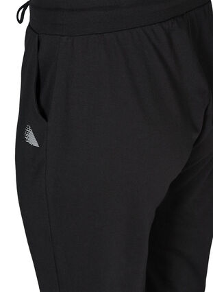 Zizzifashion Loose tracksuit trousers with pockets, Black, Packshot image number 3