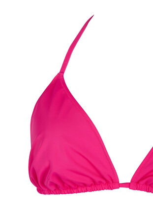 Zizzifashion Solid color triangle bikini top, Vivacious, Packshot image number 2