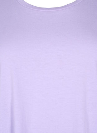 Zizzifashion Short sleeved cotton blend t-shirt, Lavender, Packshot image number 2